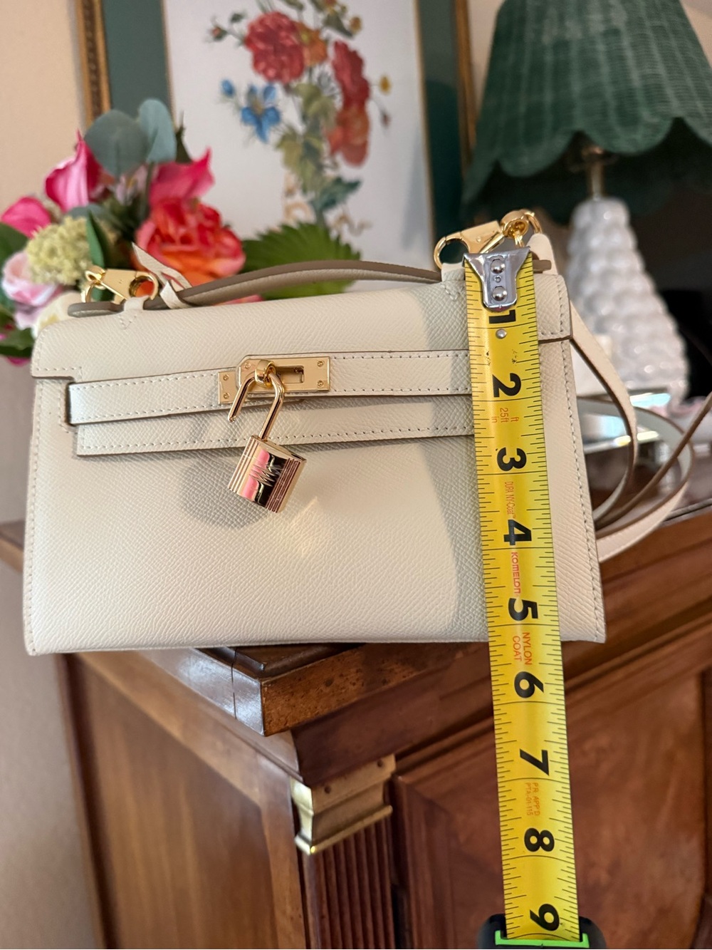White leather bag crossbody Satchel handbag- White - Picture 9 of 9